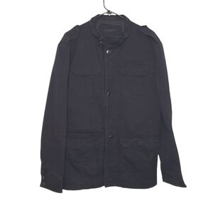 Jack & Jones Men's Black Military Style Technic Blazer Jacket Size 52